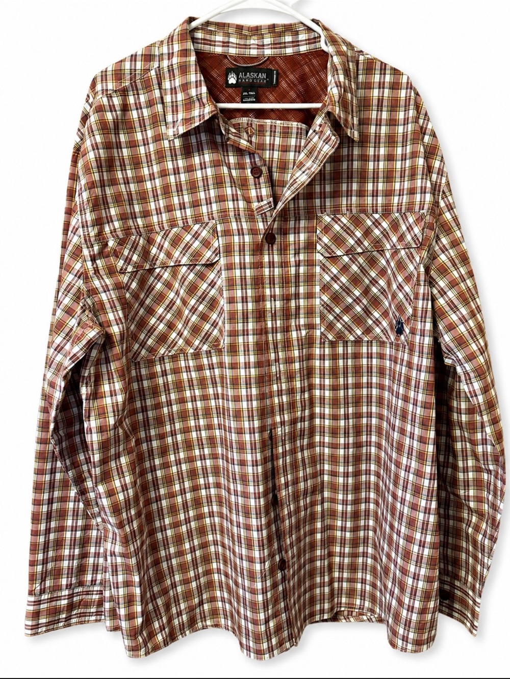 Alaskan Hardgear by Duluth Trading Co. 2XL Tall Plaid Button Front Work Shirt